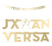 GUIRLANDE LETTRES ANNIVERSAIRE 3M OR