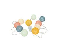 Guirlande LED 10 boules ""Oya"" pile L175cm multicolore - Atmosphera createur d'interieur