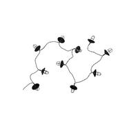 Guirlande Lumineuse 10 LED "Lanterne" 192cm Noir