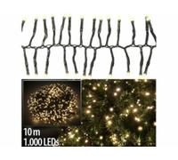 Lunartec Guirlande lumineuse 1000 LED - 10 m - Blanc chaud