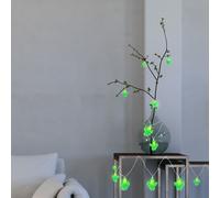 Guirlande lumineuse cactus guirlande lumineuse verte salon lampe décorative cactus, 10x LED 0,06 watts, L 185 cm