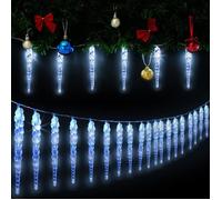Guirlande lumineuse 40 Stalactites LED Noël Bleu Intérieur et extérieur fêtes