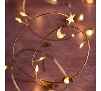 Guirlande Lumineuse 20 Lunes et Étoiles à 20 Micro LED