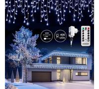 Guirlande lumineuse 200/400/600 LED avec télécommande fonction timer options