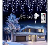 Guirlande lumineuse 200/400/600 LED avec télécommande fonction timer options