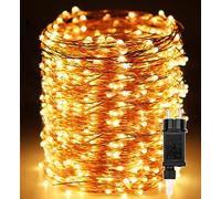 Guirlande Lumineuse 200M 2000 LEDs Lumières d'arbre de Noël Fil de cuivre Décoration Extérieur Intérieur Étanche avec Adapteur Alimentation, Chaine de Lampe pour Arbre,Fête,Mariage,Jardin,Halloween