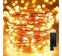 Guirlande Lumineuse - 30M 300 LEDs Lumières d'arbre de Noël Fil de cuivre Décoration Extérieur Intérieur Étanche avec Adapteur Alimentation, Chaine de Lampe pour Arbre,Fête,Mariage,Jardin,Halloween