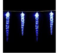Monzana Guirlande lumineuse stalactites 40 LED Bleu Télécommande Minuterie 8 modes Illumination Extérieur décoration noël