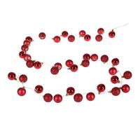 Guirlande lumineuse 40 LED fonctionnement à piles 40 boules de Noël Rouge IP44 8 effets d'éclairage intérieur extérieur minuterie