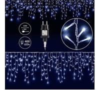 Guirlande lumineuse 400 LED 15m illumination Blanc froid décoration Noël éclairage cascade intérieur extérieur