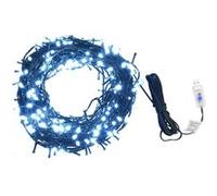 vidaXL Guirlande lumineuse 400 LED 40 m – Blanc froid – Intérieur/extérieur – Éclairage décoratif