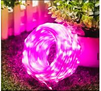 Guirlande Lumineuse 50 LED RGB 5M PINK Féerique Magical Color, 8 Modes d'Éclairage, Etanche IP67, USB et Télécommande, Intérieur/Extérieur, Couleur vibrante, NOEL, New year
