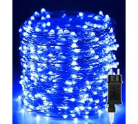 Guirlande Lumineuse - 50M 500 LEDs Lumières d'arbre de Noël Fil de cuivre Décoration Extérieur Intérieur Étanche avec Adapteur Alimentation, Chaine de Lampe pour Arbre,Fête,Mariage,Jardin,Halloween