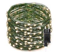 Guirlande Lumineuse, 50M 500LED Fil de Cuivre Vert,Lumières d'arbre de Noël Décoration Extérieur Intérieur Étanche avec Adapteur Alimentation,Chaine de Lampe pour Arbre,Fête,Mariage,Halloween,Jardin