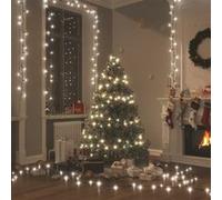 vidaXL Guirlande Lumineuse 600 LED Intérieur Extérieur Blanc 60 m Décoration 50695