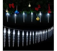 Monzana Guirlande lumineuse LED décoration de Noël 80 stalactites pour intérieur extérieur illumination