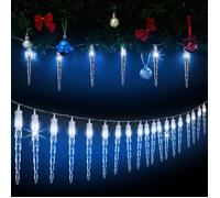 Guirlande lumineuse 80 LED Noël Bleu stalactites Lumière Déco