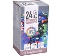 guirlande lumineuse à 24 LED - env. 1,8 m - multicolore