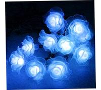 Guirlande lumineuse à fleurs de 20 pieds, guirlande lumineuse solaire à 30 LED, étanche, décorative, pour jardin, clôture, patio, cour, pelouse, guirlande solaire à LED, lumière solaire décorative