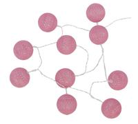Guirlande lumineuse à led 10 lampions Rose Clair Intérieur Boule Déco Lampe Fête