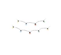 Guirlande lumineuse EDM - style guinguette - multicolore pastel - 20 ampoules LED - 12,5 m - 71625 G