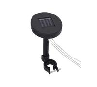 vidaXL Guirlande lumineuse Pavillon LED Solaire Blanc et noir Extérieur