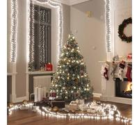 Guirlande Lumineuse à LED Groupées 1000 LED Décoration de Noël Ornement de Vacances Décoration de Fête Extérieur Blanc Froid 11 m PVC