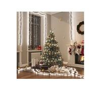 Guirlande Lumineuse à LED Groupées 1000 LED Décoration de Noël Ornement de Vacances Décoration de Fête Extérieur Blanc Froid 11 m PVC