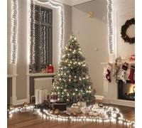 Guirlande lumineuse à LED groupées 2000 LED Blanc froid 17m PVC Cold white and dark green G