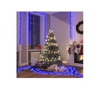 Guirlande Lumineuse à LED Groupées 3000 LED Décoration de Noël Ornement de Vacances Décoration de Fête Extérieur Bleu 23 m PVC