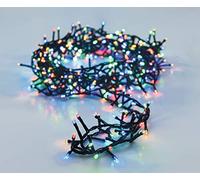 Guirlande lumineuse à LED - Multicolore - Avec puce mémoire et 8 fonctions - Pour l'intérieur et l'extérieur 20m - 1000 LED