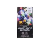 Guirlande Lumineuse à Led Multicolore - Paris Prix - 20 Led - Tendance & Moderne