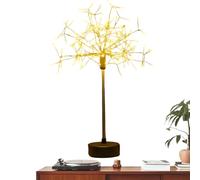 Guirlande lumineuse à piles - Lampe nid de fleur pliable en fil de cuivre, mini lampe de table argentée, décoration LED blanc chaud, batterie en fer ABS alimentée par USB | Accent d'ambiance charmant