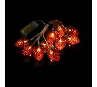 Guirlande Lumineuse à Suspendre en Forme de Fraise de 2 M, Décorations de Noël, Décoration de Chambre à Coucher avec 10 LED pour Bricolage, Loisirs Créatifs, Centres de Table de