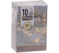 Guirlande lumineuse avec 10 LED en blanc chaud - 100 cm - Guirlande de table de Noël Décoration Eclairage intérieur