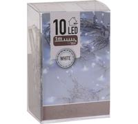 Guirlande lumineuse avec 10 LED en blanc froid - 130 cm - Guirlande de table de Noël Décoration Eclairage intérieur