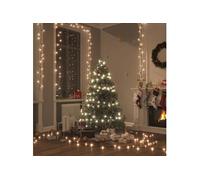 vidaXL Guirlande LED 150 LED 15 m PVC Blanc chaud