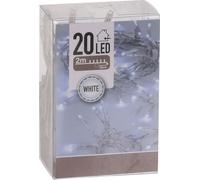 Guirlande lumineuse avec 20 LED en blanc froid - 200 cm - Guirlande de table de Noël Décoration Eclairage intérieur