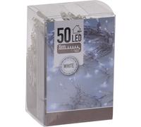Guirlande lumineuse avec 50 LED en blanc froid - 500 cm - Guirlande de table de Noël Décoration Eclairage intérieur