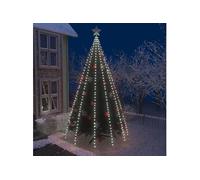 vidaXL Guirlande lumineuse avec 500 LED Blanc froid 500 cm Int/Ext Blanc
