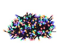 EGLO Guirlande lumineuse extérieure Berry Mini, éclairage de Noël pour | jardin, chaîne LED, plastique noir et blanc IP44, multicolore, 1400 cm