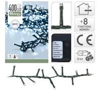 Guirlande lumineuse - Blanc - 400 LED - Électrique - 11 mètres - Décoration de Noël