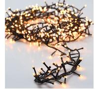 Guirlande lumineuses ECD Germany Guirlande Lumineuse LED Cluster 14m 700 LED Extra Blanc Chaud, 8 Modes,
