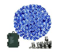 Guirlande lumineuse bleue à piles - Springos - 100+ lampes - 10 5 m - 10 00+ m - Lampes ordinaires