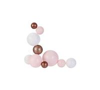 Guirlande lumineuse boules colorées 10 leds multi-tailles Rose