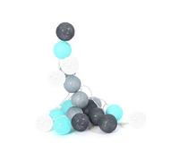 - Guirlande lumineuse boules colorï¿½es 20 LED 3,45 m blanc. gris. bleu