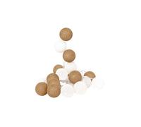 - Guirlande lumineuse boules colorï¿½es 20 LED 3,45 m Blanc. Or