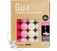Guirlande lumineuse boules coton LED USB - Veilleuse bébé 2h - 3 intensités - 32 boules 3,2m - Tagada