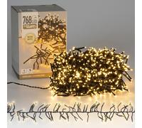 Guirlande lumineuse chaîne en grappe de Noël mariage blanc chaud 5,5 m 768 LEDs
