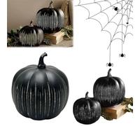 Guirlande Lumineuse citrouilles 3D en Cristal Halloween, lumière LED Scintillante citrouilles Nuit étoilée, Lampe citrouilles Halloween pour fête à thème, Carnaval, Porche, fenêtre, Chambre